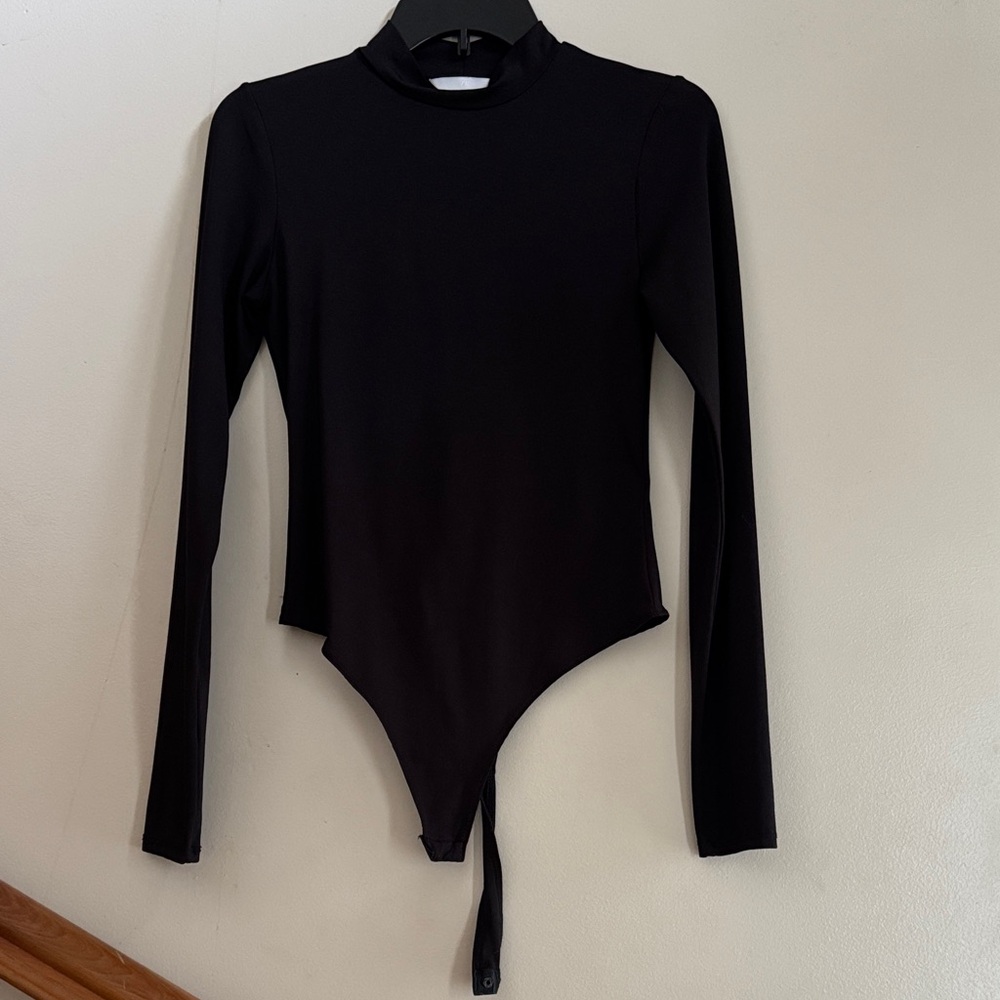 H&M Black Long Sleeve Bodysuit